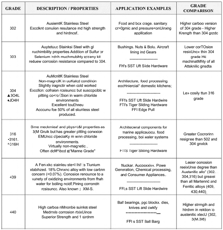 Common SS Grades and Their Equivalents